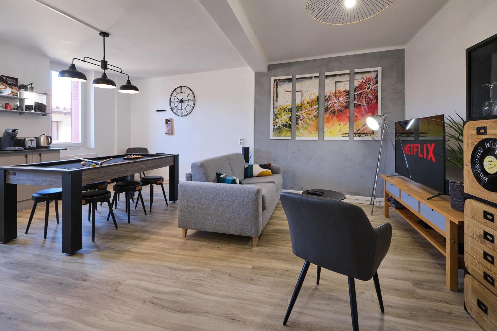 Magnifique*T4*Centre Ville*Wifi*Billard*Netflix* Limoux Bagian luar foto
